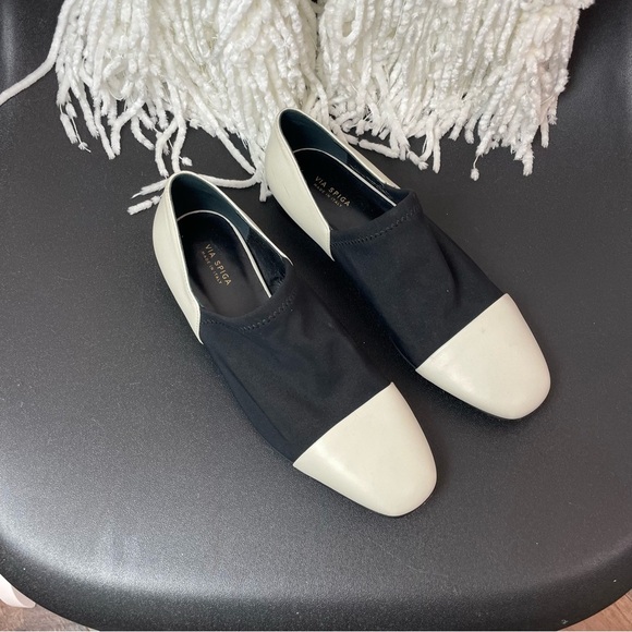 Via Spiga Tate Cap Toe Slip On Loafers 6 - Picture 2 of 6